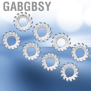 Gabgbsy 8pcs Module M1 #1-8 HSS Disk-Shaped Gear Milling Cutter 20°Pressure Angle