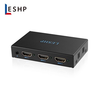 leshp plug and play 4k hdmi compatible con conmutador 3 en 1 1.4v splitter box hub