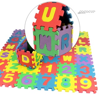 COCO 36 piezas/juego Tapete De Espuma para niños Eva con Números del Alfabeto/rompecabezas (2)