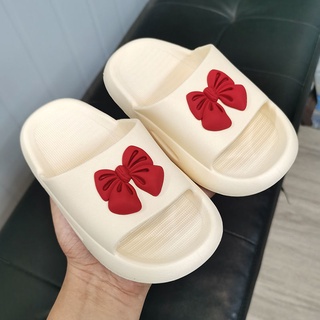Las Niñas Zapatillas De Arco Princesa Zapatos De Los Niños Antideslizante Casa Ropa De Calle Bebé De Suela Suave Versión Coreana Sandalias