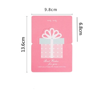niuyou regalo mini tarjeta de deseos de cumpleaños amor deseos 3d tarjeta de felicitación creativa tarjeta de agradecimiento día de san valentín tarjeta de felicitación (3)