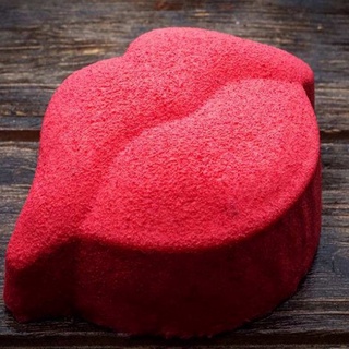 6 agujeros 3D boca labios en forma de silicona molde para hornear Mousse pastel forma de jabón molde de silicona para jabón gelatina molde cubo de hielo mejor (2)