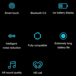 [VOGUE] Y30 TWS Bluetooth 5.0 Auriculares Portátil Tocar Control Impermeable In-ear Inalámbricos Para Deportes (7)