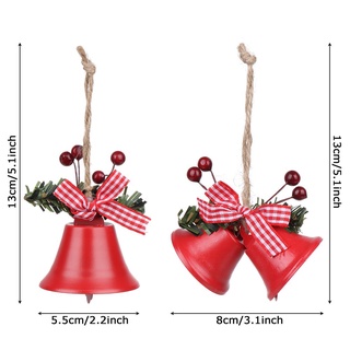 VANAS Festival Christmas Bells DIY Hanging Decor Jingle Bells Beautiful Crafts Metal Party Supplies Tree Decorations (2)
