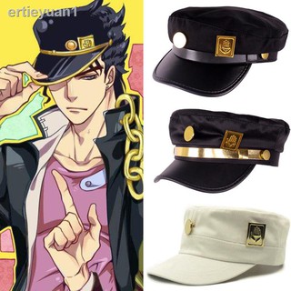 ◆¤◆nuevo sombrero de Sombra de ojos de Anime Jojo Bizarre Adventure Phantom Metal insignia Cosplay Kujo Jotaro
