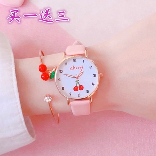 estudiante reloj niña junior escuela secundaria estilo coreano simple lindo niña hada dedo prueba impermeable reloj de cuarzo
