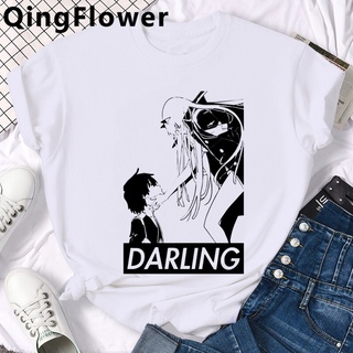 Anime Darling En El Franxx Ropa Superior Camisetas Hombres Japonés streetwear Impresión Estética harajuku kawaii Camiseta vintage