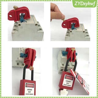 interruptor de circuito en miniatura mcb lockout tornillo trenzado herramienta de protección de seguridad rojo
