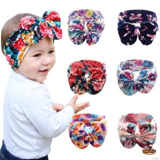 Ruiaike Baby Girls lindo Boho flores gran Bowknot Handband Headwear accesorios para el cabello