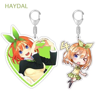 HAYDAL Cute Keychain Anime Key Rings Nakano Miku Yotsuba Itsuki Gotoubun No Hanayome Bag Pendant Quintessential Acrylic Desk Girl Key Ring Holder