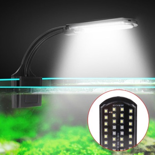 st simple led luces de acuario agua hierba plantas crecen luz tanque de peces clip-on impermeable lámpara de iluminación (5)