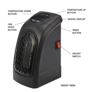 Mini calentador eléctrico de pared práctico calentador de aire caliente soplador radiador calentador