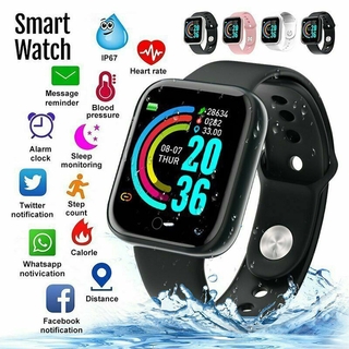 reloj inteligente baokuan y68 reloj inteligente impermeable con rastreador de ritmo cardíaco para ios/android