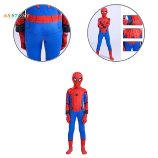 ahstory_ disfraz de personaje de película transpirable para niños, diseño de spider man, resistente al desgaste