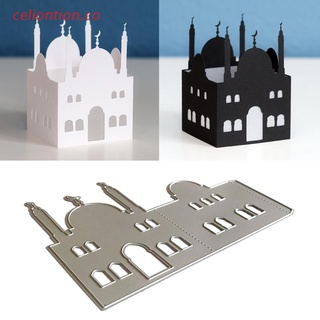 celio 3d castle metal troqueles de corte plantilla diy scrapbooking álbum de papel tarjeta plantilla molde relieve decoración