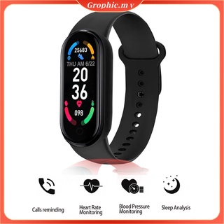 Nuevo reloj inteligente M6 con rastreador de ejercicios/Monitor de presión arterial/ritmo cardíaco