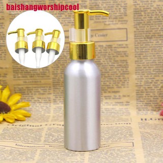 [baishangworshipcool] 24 calibre UV brillante oro maquillaje aceite bomba push-type loción dispensador diario