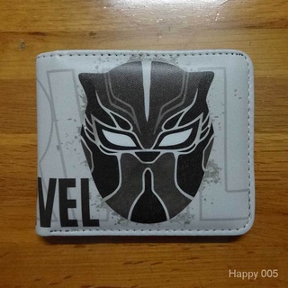 Anime Wallet Black Panther Short Wallet Avengers PUpi qian jia
