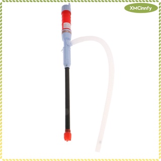 Portable Car Manual Siphon Hose Gas Oil Liquid Water Syphon Transfer Red