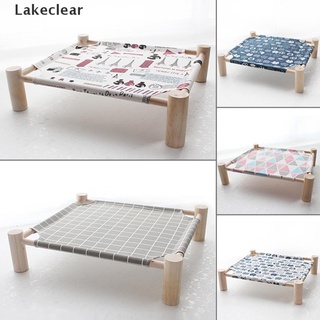 [Lake] cama para cuna portátil de verano desmontable para cachorros con lona duradera.