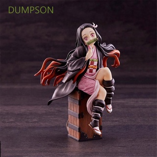 DUMPSON coleccionable Kamado Nezuko figura de juguete figuras modelo miniaturas Kimetsu No Yaiba Demon Slayer adornos de muñeca Demon Blade Anime japonés figuras de acción/Multicolor (1)