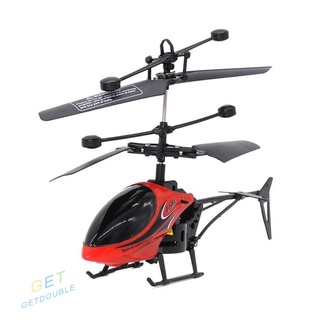 (GB) Mini helicóptero de Control remoto USB de inducción avión RC Drone con luz