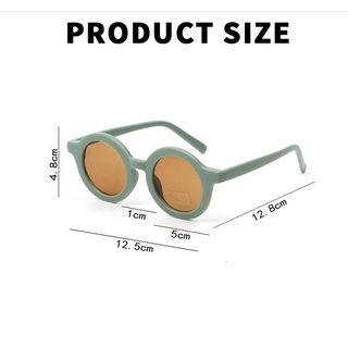 tona Gafas De Sol Para Niños UV400 Protectora color Sólido Estilo retro Y Niñas (6)