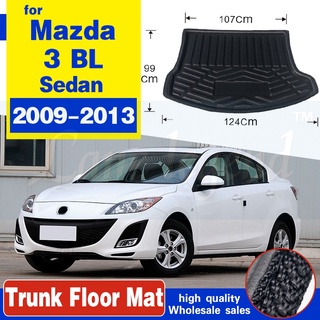 Para Mazda 3 Bl 4 puertas Sedan salón 2009 2010 2011 2012 2013 Cargo Boot Liner bandeja trasera tronco piso alfombra coche estilo