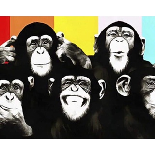 gorilla animal pintura al óleo por números lienzo pared dibujo kit diy arte hogar