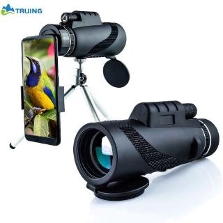 40x60 Zoom óptico HD lente Monocular telescopio+ trípode+ Clip para teléfono inteligente US Truing