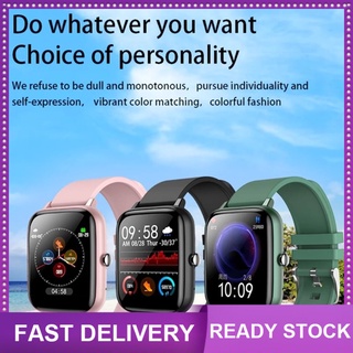 🎯 Reloj Inteligente 2021 P6 Smart Watch Hombres Mujeres Monitor de presión arterial de toque completo Rastreador de ejercicios Reloj deportivo para Android IOS Smart Clock