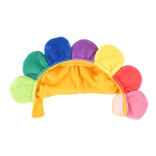[2] Sombrero de girasol para mascotas, vestido de peluche, flor, tocado de gato, productos para mascotas, zapatos de poliuretano (4)