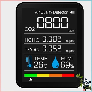 Five-in-one Multifunctional Carbon Dioxide Detector Air Quality Detector Formaldehyde Concentration Detector