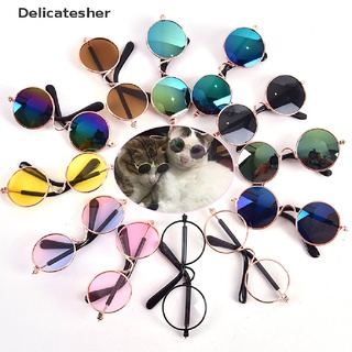 [delicatesher] cool pet gato perro gafas productos para mascotas ropa de ojos fotos props accesorios de moda caliente
