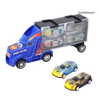 Bby--container Truck inercia Metal Car Diecast modelo de cumpleaños juguete para niños (7)