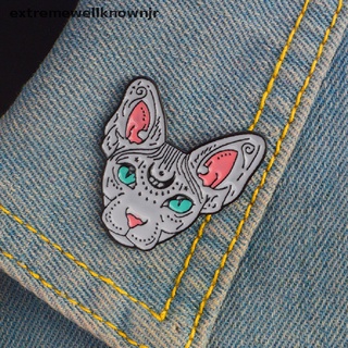 ewjr lindo gato de dibujos animados esmalte collar de solapa broche broche corsage broche pin joyería regalo nuevo