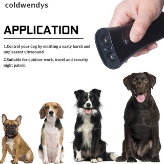 [coldwendys] batería led ultrasónica mascota perro repelente anti ladrar parada de corteza dispositivo entrenador