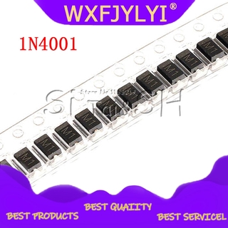 100 piezas IN4001 diodo SMA M1 1N4001 SMD 1A 50 V diodo rectificador