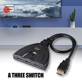 3 Port HDMI Switch Splitter Cable 4K*2K 2160P Multi Switcher HUB for LCD HDTV PS Xbox