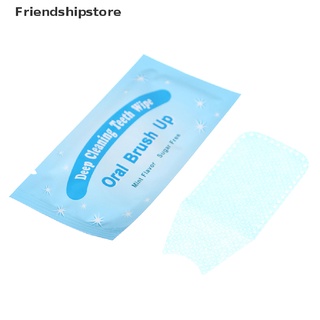 [friendshipstore] 100 toallitas de limpieza profunda para dientes, ayuda para blanquear los dientes, cepillo dental, limpieza de dedos co