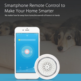 elitecycling tuya sensor de temperatura de humedad wifi seguridad del hogar smart detector de alarma