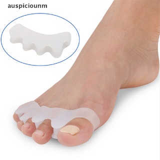 (auspiciounm) 1 par de separadores de dedos del pie de gel separadores ortopédicos alinean los dedos correctos superpuestos a la venta