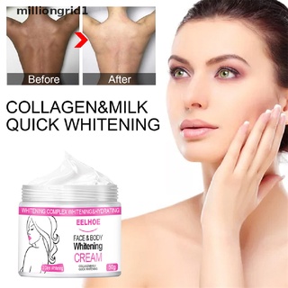 [milliongrid1] 10/20/50g blanqueamiento crema facial para mujeres negro oscuro suave piel cuidado del cuerpo crema caliente