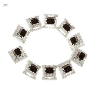 DEVI 10Pcs 3 Pin Mechanical Keyboard Switch Brown Replacement For Gateron Cherry MX