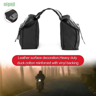[nin]alforjas impermeables de lona negra para bicicleta/bicicleta de turismo/equipaje de motocicleta