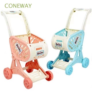 CONEWAY Educational Toy Shopping Cart Toys Play House Toys Simulation Trolley Groceries Trolley Toys Kitchen Toys Kids Toys Pretend Toy Role Play Supermarket Toys/Multicolor