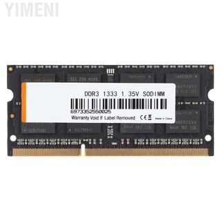 Yimeni módulo de memoria DDR3 alta eficiencia resistencia a la corrosión estabilidad rendimiento Notebook