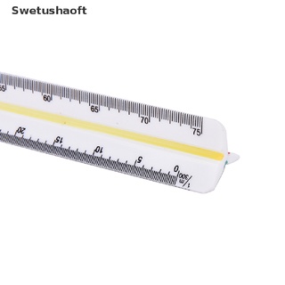 [sweu] 300 mm 1:100 ~ 1:500 regla de escala métrica triangular para ingeniero 12.6 bfd (6)