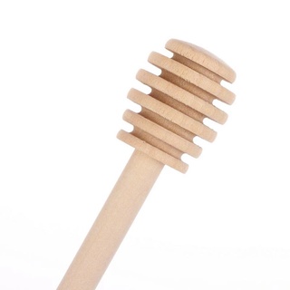 1Pc 8 cm de alta calidad mango largo de madera miel agitación palo/mezclador cuchara práctico Dipper/miel palo agitador herramientas de cocina (8)