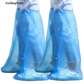 tuilieyfish impermeable impermeable cubierta de zapatos de plástico grueso desechable zapatos de lluvia cubierta co
